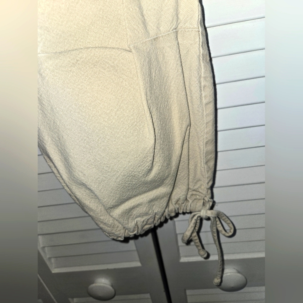 Styles Women's S Beige Cargo Pants with Drawstring - Picture 4 of 10
